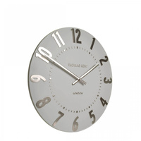 Mulberry Wall Clock Silver Cloud 12in