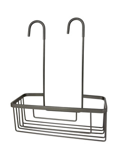 SMART półka do kabiny prysznicowej, zawieszana na baterii, 300x375x120 mm, gun metal