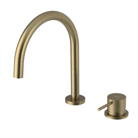 ULTRASAN dwuelementowa bateria umywalkowa bez odpływu, złoto mat