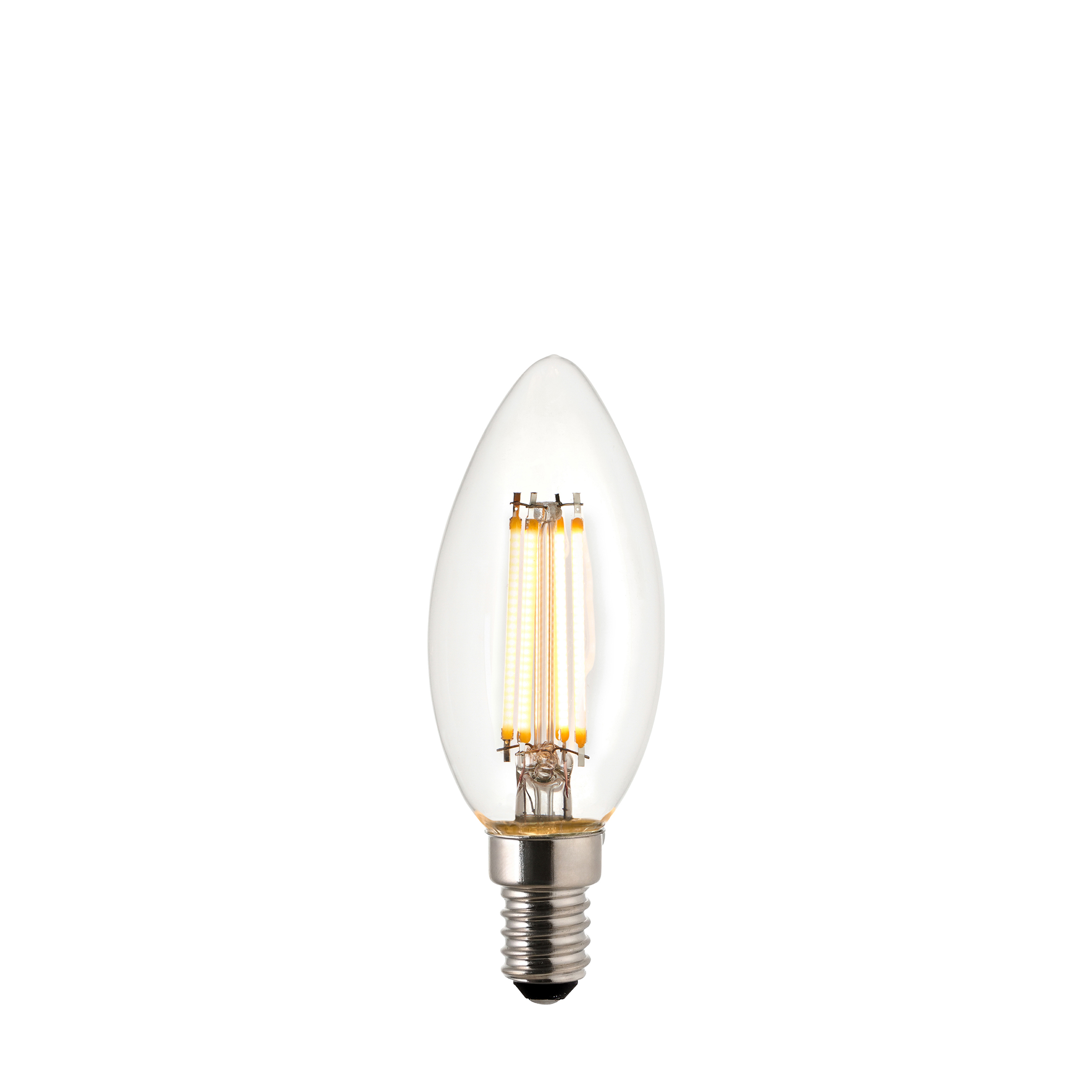 Żarówka LED – ciepła biel, 4W LED E14 ciepła biel, 2700 K, 3,5 × 3,5 × 9,8 cm