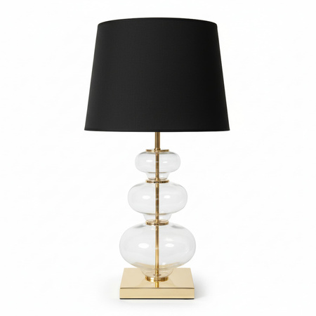 LAMPA NOCNA CZARNO-ZŁOTA BRISTON