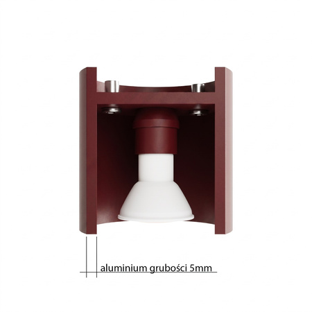 Plafon ORBIS 1 burgund