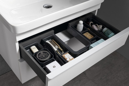 SITIA szafka umywalkowa 101,4x50x44,2cm, 2 szuflady, dąb srebrny