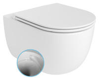 GLANZ WC misa wisząca, Vortex Rimless, 36x52,5cm, biały