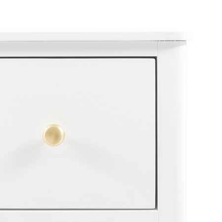 Acton 3 Drawer Chest White 870x450x870mm