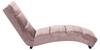 Szezlong Slinky – dusty rose welur, pikowania poziome ACTONA