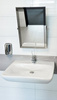 HANDICAP lustro uchylne 40x60cm, stal nierdzewna polerowana