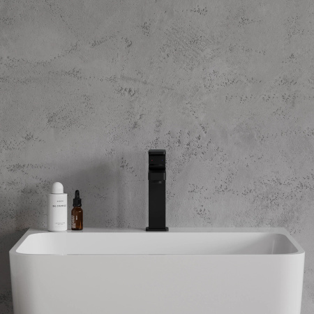 BARETTI bateria umywalkowa, czarny mat