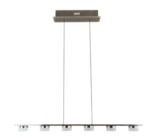 7066-703 Lampa wisząca szóstka CASSIS nikiel-mat