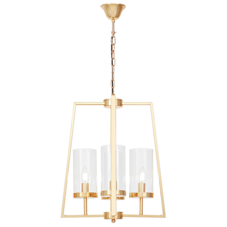 NOWOCZESNA LAMPA WISZĄCA ZŁOTA FEDI W4