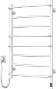 Elektryczny grzejnik łazienkowy BIAŁY OMEGA Sensor 530х800, lewa