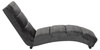 Szezlong Slinky – dark grey welur, pikowania poziome ACTONA