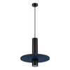 Lampa wisząca PELTA 1 czarna/granatowa