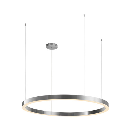 Lampa wisząca CIRCLE 120 cm - LED, ring nikiel szczotkowany