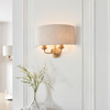 Highclere 2 Wall Light Vintage Brass
