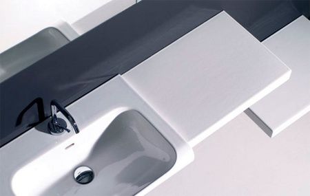 INKA blat ceramiczny 52x35,5cm, biały