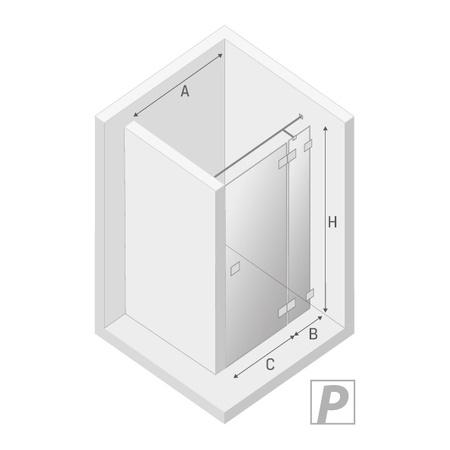 DRZWI WNĘKOWE EVENTA  L 80x200 CZYSTE 8mm ACTIVE SHIELD
