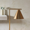 Cape Floor Light Antique Brass