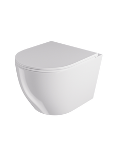 Miska WC VORTEX z deską biały połysk wisząca owalna MILAGRO TR2210R