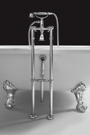 REGATA wanna wolnostojąca 175x85x61cm, nogi chrom mat, biała