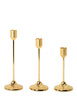 Zestaw 3 świeczników SHP SPLEND złoty