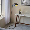 Brair 1 Floor Light Matt Black & Antique Brass
