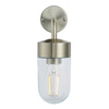 North Wall Light Brushed Steel