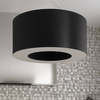 Żyrandol SATURNO 90 czarny