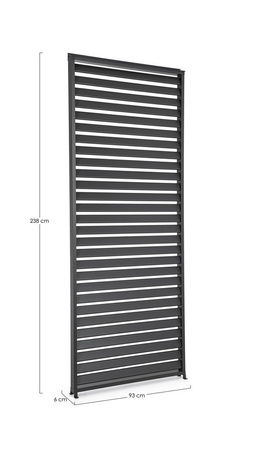 Osłona boczna do pergoli BIZZOTTO OCEAN – antracytowy