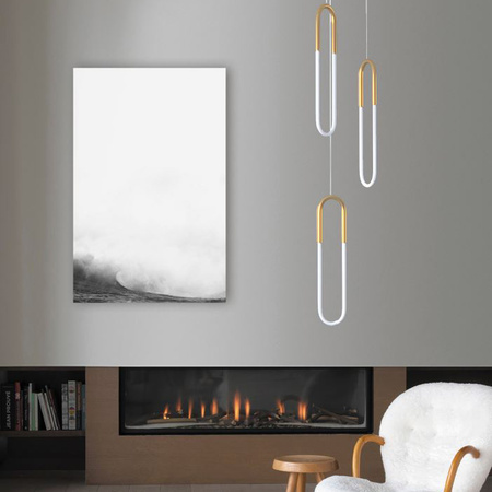 Lampa wisząca U-SHAPE mosiądz 60 cm
