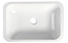 KAMA umywalka kompozytowa 50x26cm, biała, wpuszczana w blat