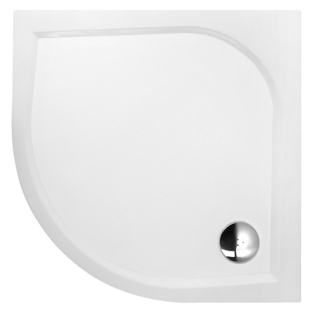 ERIKA brodzik prysznicowy kompozytowy, półokrągły 90x90cm, R550, biały