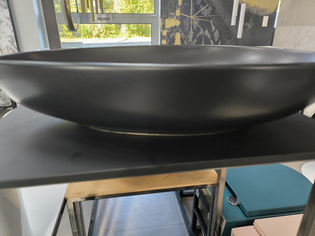 Umywalka nablatowa RACER  NOIR 60 cm Czarny Mat