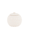 Alba Beaded Trinket Jar White 155x155x140mm