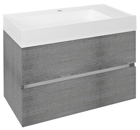 ODETTA szafka umywalkowa 82x50x43,5cm, dąb srebrny