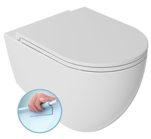 INFINITY miska WC wisząca, Rimless, 36,5x53cm, biały