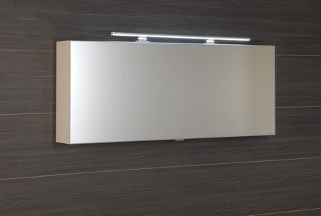 CLOE szafka z lustrem z oświetleniem LED, 120x50x18cm, biała