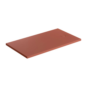 AQUAROCK kompozytowy brodzik prysznicowy antypoślizgowy, 80 x 140 cm, terracotta mat