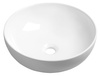 RONDANE umywalka ceramiczna nablatowa, średnica 41cm, biały