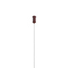 Lampa wisząca MODERNO 80 cm - burgundowa z białymi kloszami