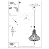 Lampa wisząca ELZA