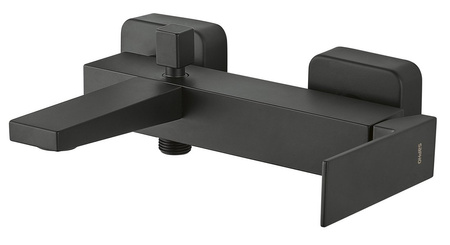 SPECTRE bateria wannowa ścienna, czarny mat