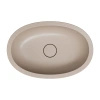 SHELL M+ umywalka podblatowa 54 x 34 cm, dune beige mat