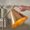 Cape Floor Light Antique Brass