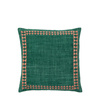 Kai Embroidered Border Cushion Green 450x450mm