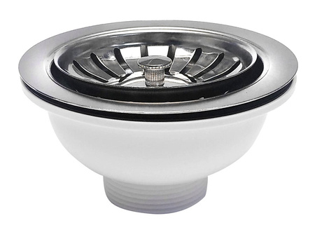 Odpływ zlewozmywakowy 6/4", stal nierdzewna