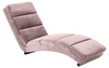 Szezlong Slinky – dusty rose welur, pikowania poziome ACTONA