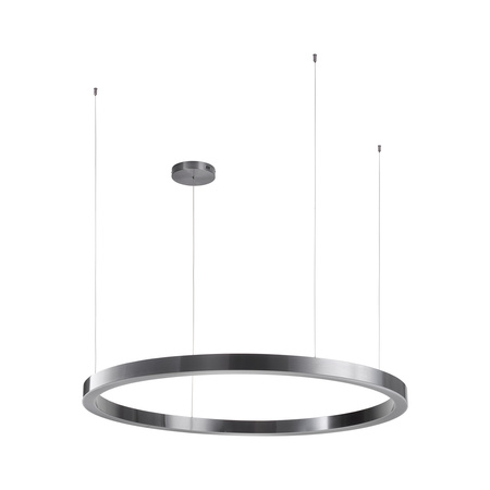 Lampa wisząca CIRCLE 120 cm - LED, ring tytan szczotkowany