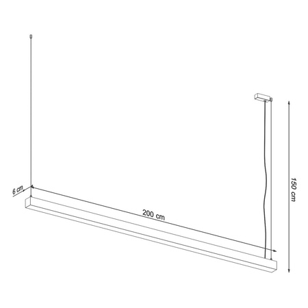 Lampa wisząca PINNE 200 biała 3000K