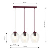 ISTAR 3 BURGUND TRANSPARENT